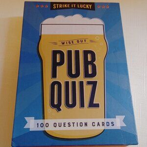 PUB QUIZ STRIKE IT LUCKY 100 TRIVIA QUESTION CARDS Brand New Open Box